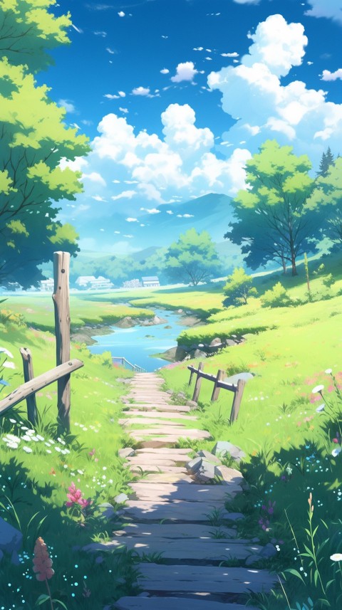 Anime Nature Landscape Peaceful Aesthetic Calming (921)