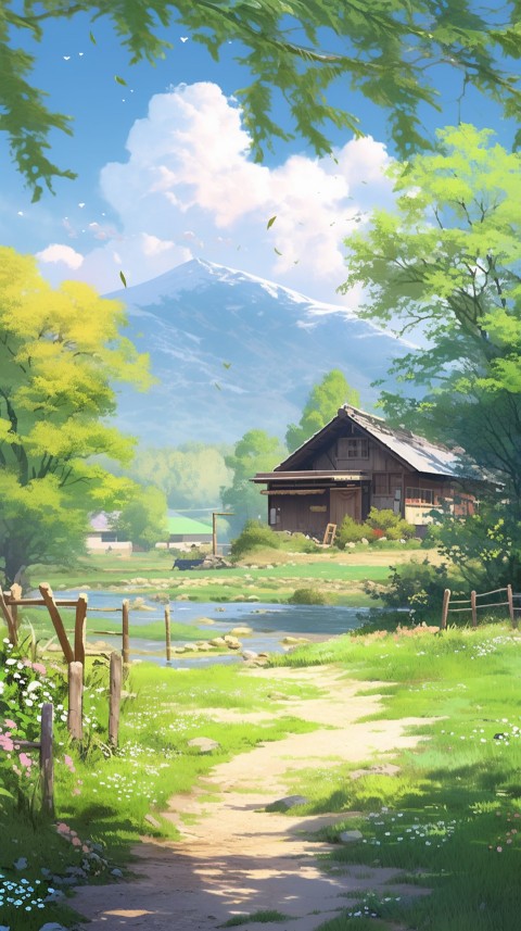 Anime Nature Landscape Peaceful Aesthetic Calming (912)