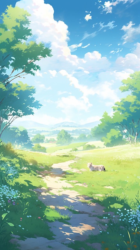 Anime Nature Landscape Peaceful Aesthetic Calming (958)