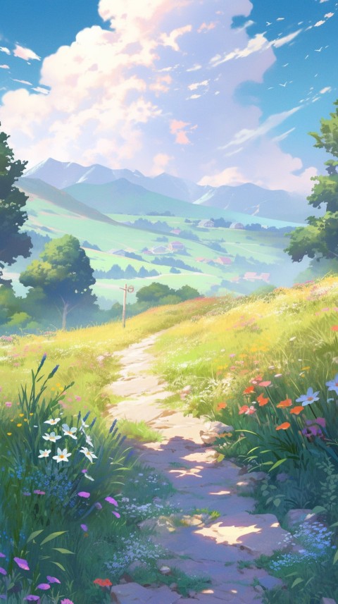 Anime Nature Landscape Peaceful Aesthetic Calming (1000)