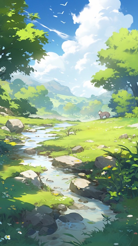 Anime Nature Landscape Peaceful Aesthetic Calming (984)