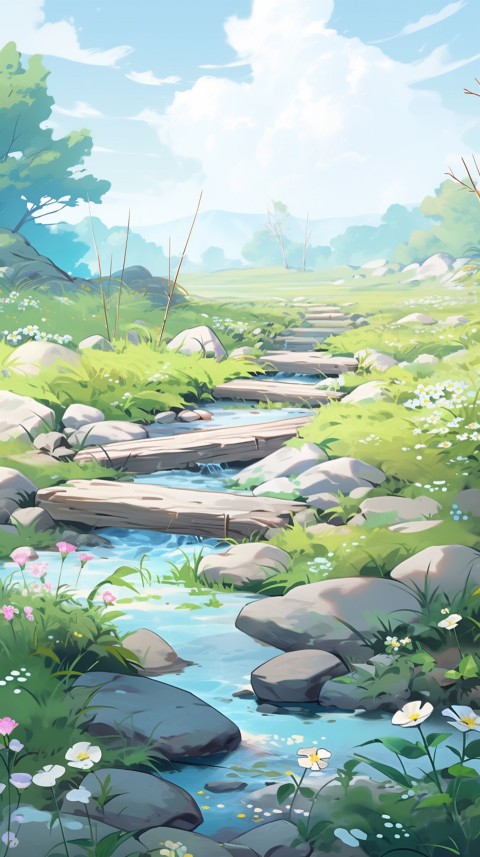 Anime Nature Landscape Peaceful Aesthetic Calming (999)