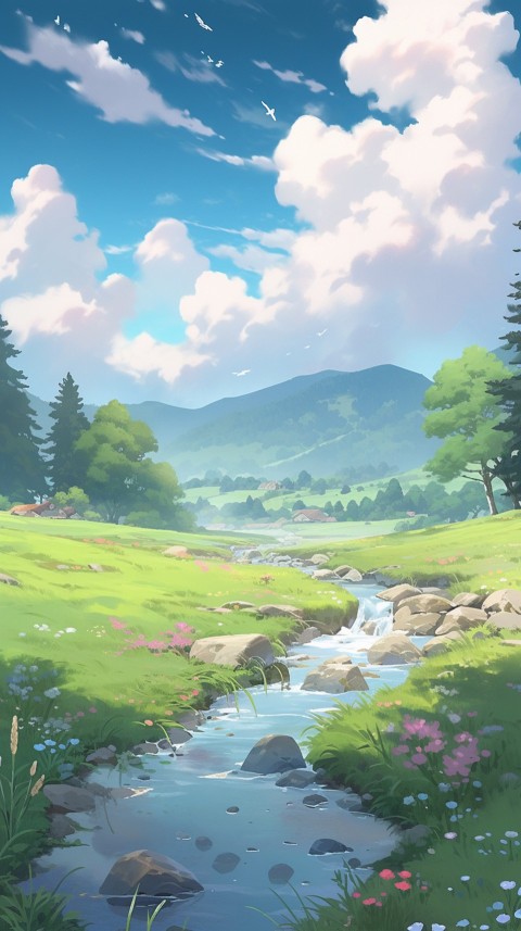 Anime Nature Landscape Peaceful Aesthetic Calming (989)