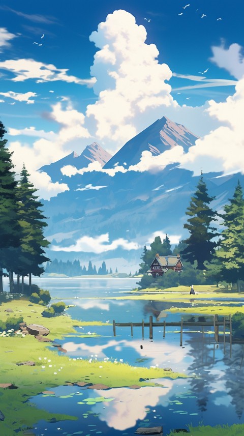 Anime Nature Landscape Peaceful Aesthetic Calming (975)