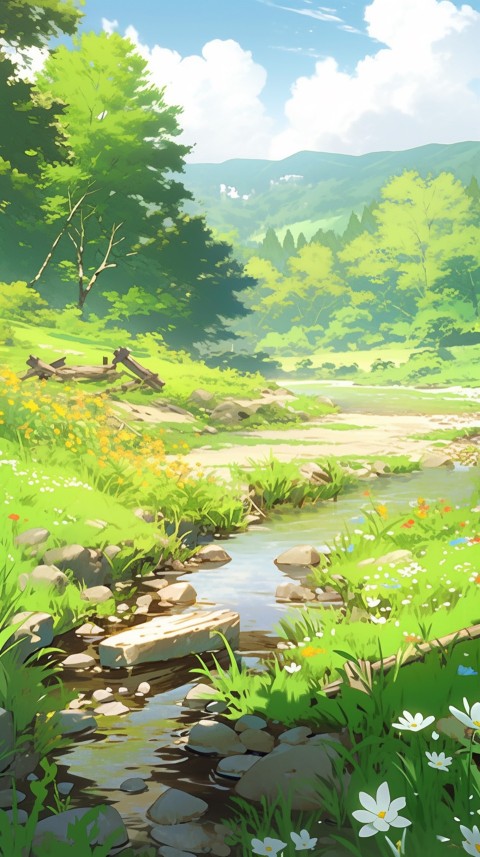 Anime Nature Landscape Peaceful Aesthetic Calming (1030)
