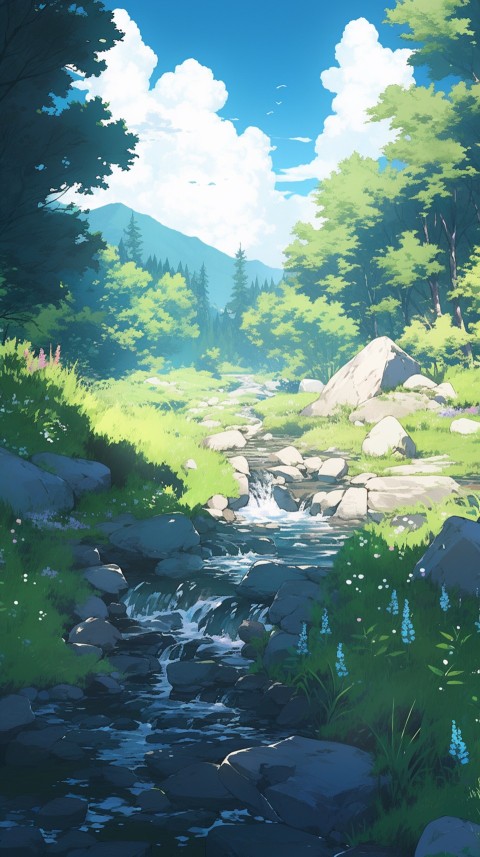 Anime Nature Landscape Peaceful Aesthetic Calming (1001)