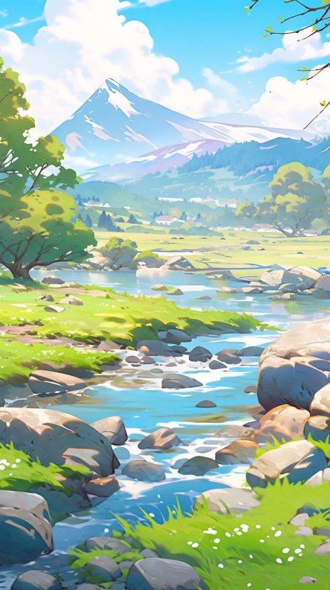 Anime Nature Landscape Peaceful Aesthetic Calming (1041)