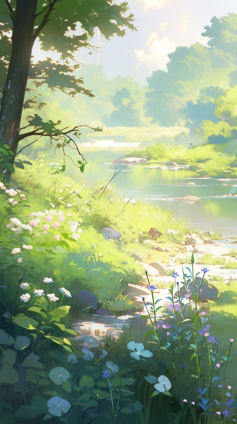 Anime Nature Landscape Peaceful Aesthetic Calming (1091)