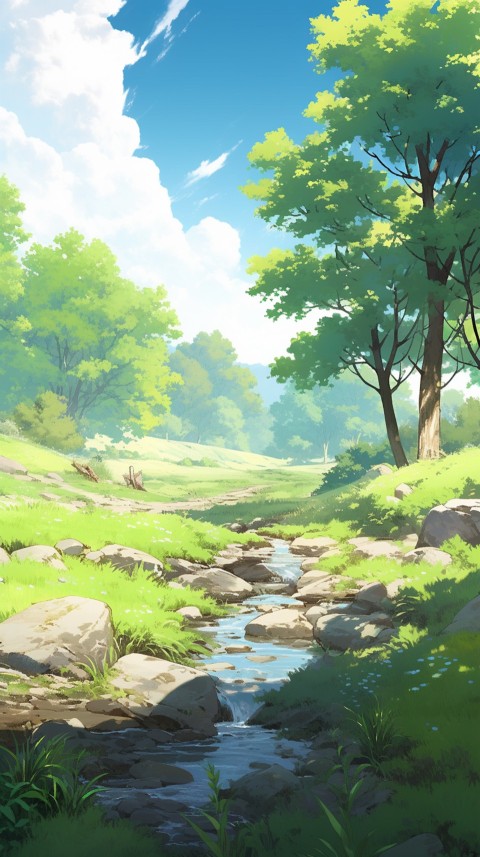 Anime Nature Landscape Peaceful Aesthetic Calming (1051)