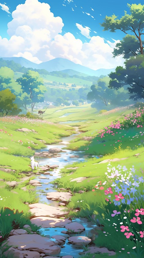 Anime Nature Landscape Peaceful Aesthetic Calming (1080)
