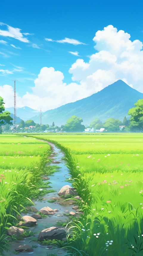 Anime Nature Landscape Peaceful Aesthetic Calming (1086)