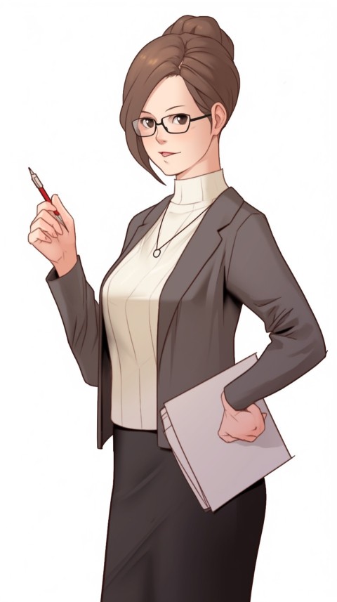 High School Anime Cute Women Teacher (26)