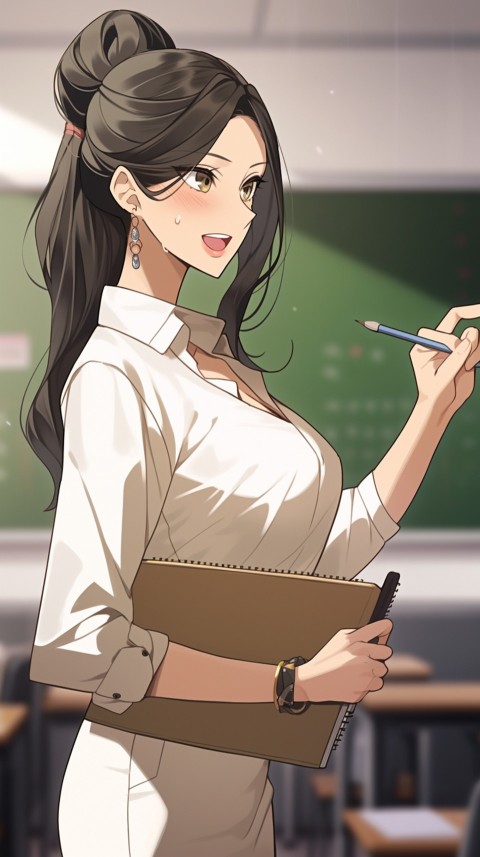 High School Anime Cute Women Teacher (10)