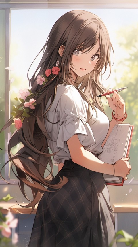 High School Anime Cute Women Teacher (4)