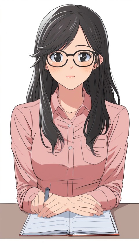 High School Anime Cute Women Teacher (79)