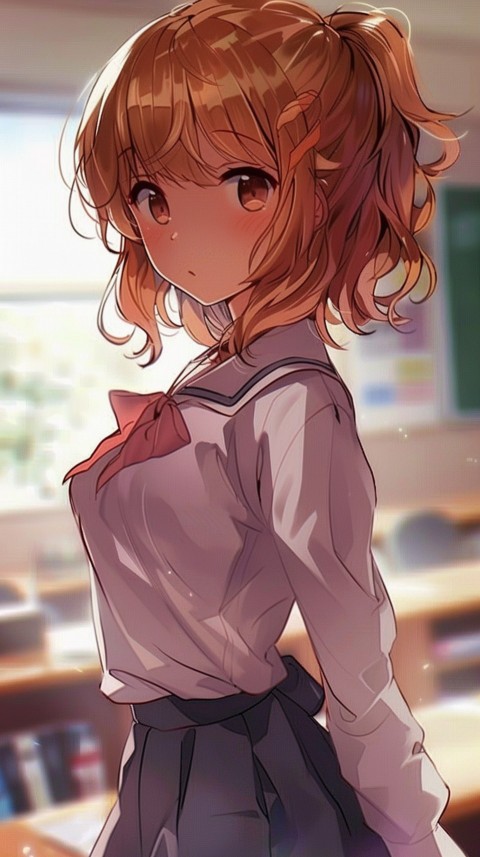 High School Anime Cute Women Teacher (65)
