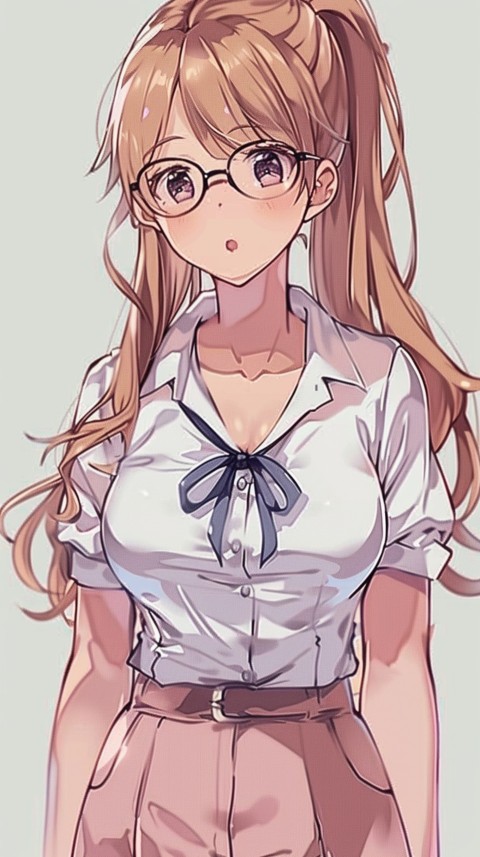 High School Anime Cute Women Teacher (109)