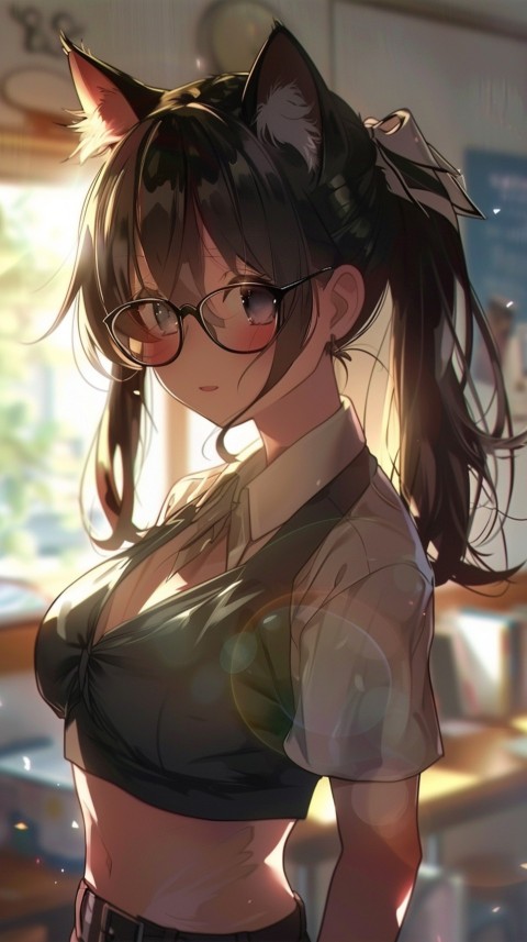 High School Anime Cute Women Teacher (146)