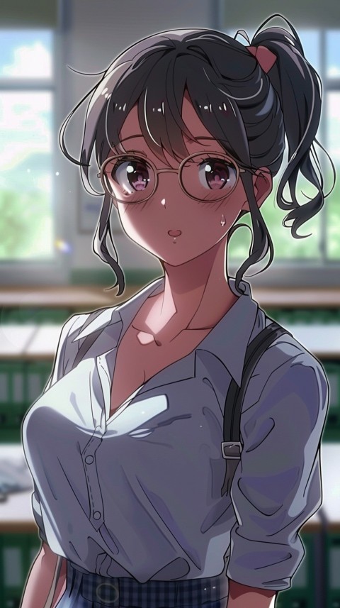 High School Anime Cute Women Teacher (130)