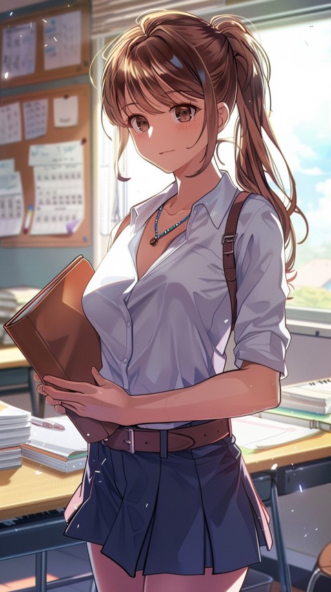 High School Anime Cute Women Teacher (149)