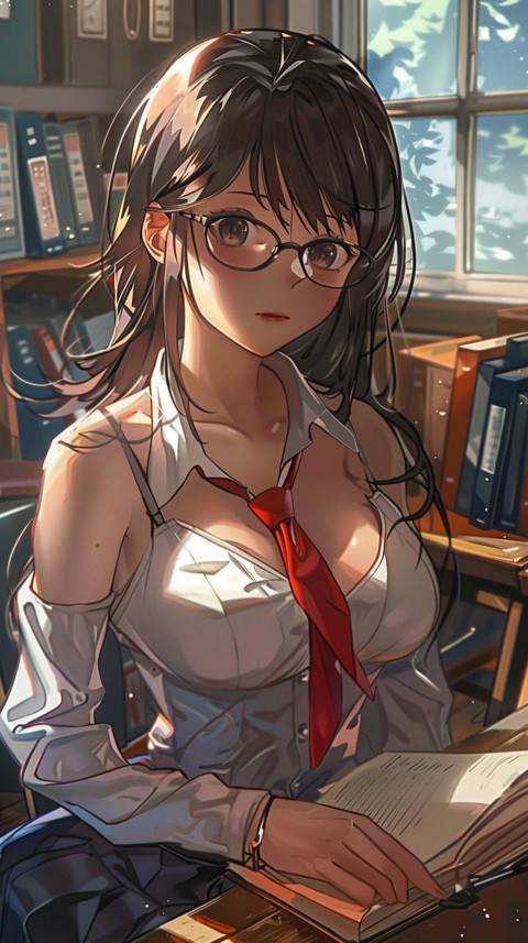 High School Anime Cute Women Teacher (116)