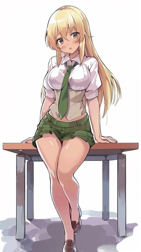 High School Anime Cute Women Teacher (156)