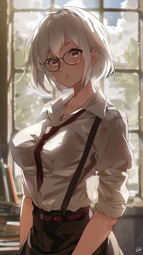 High School Anime Cute Women Teacher (167)