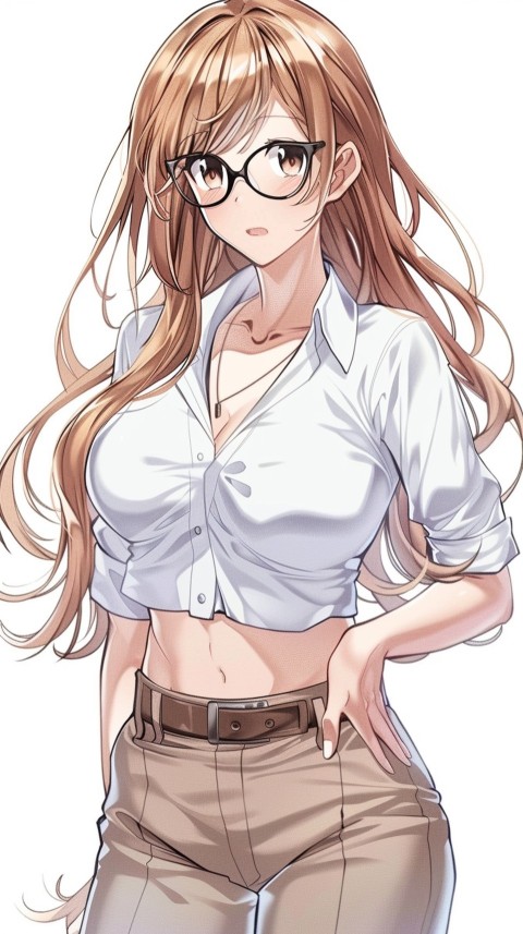 High School Anime Cute Women Teacher (164)