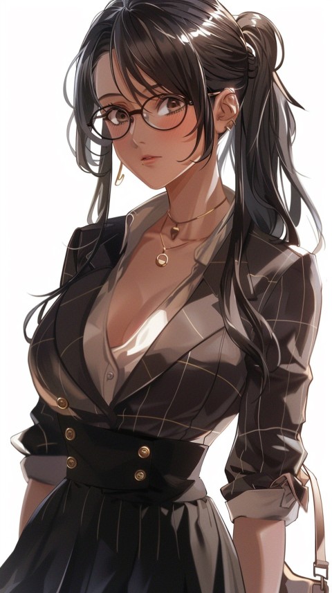 High School Anime Cute Women Teacher (155)