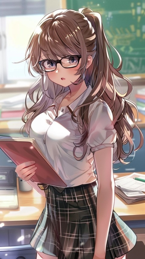 High School Anime Cute Women Teacher (174)