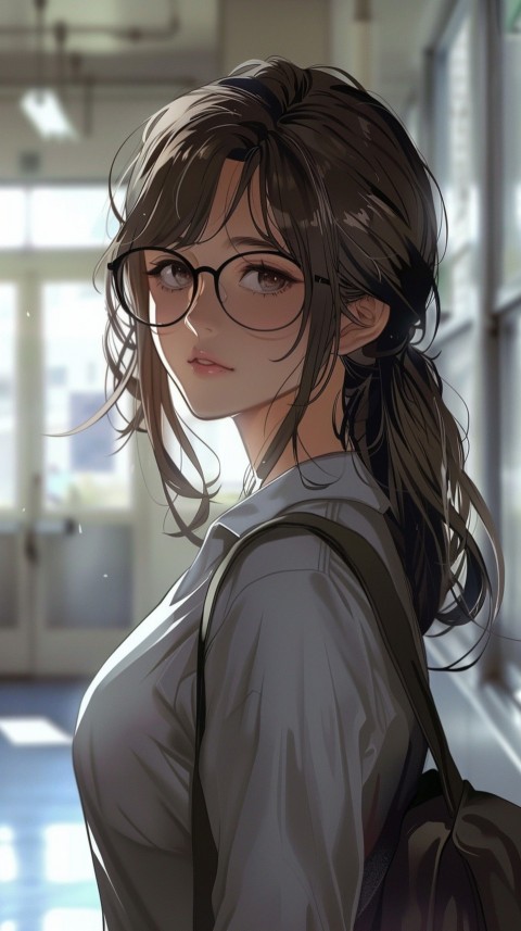 High School Anime Cute Women Teacher (219)