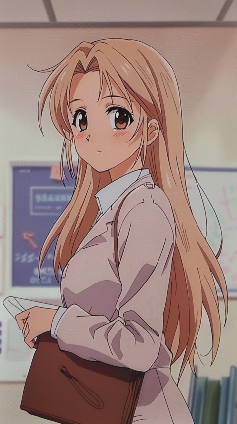 High School Anime Cute Women Teacher (201)