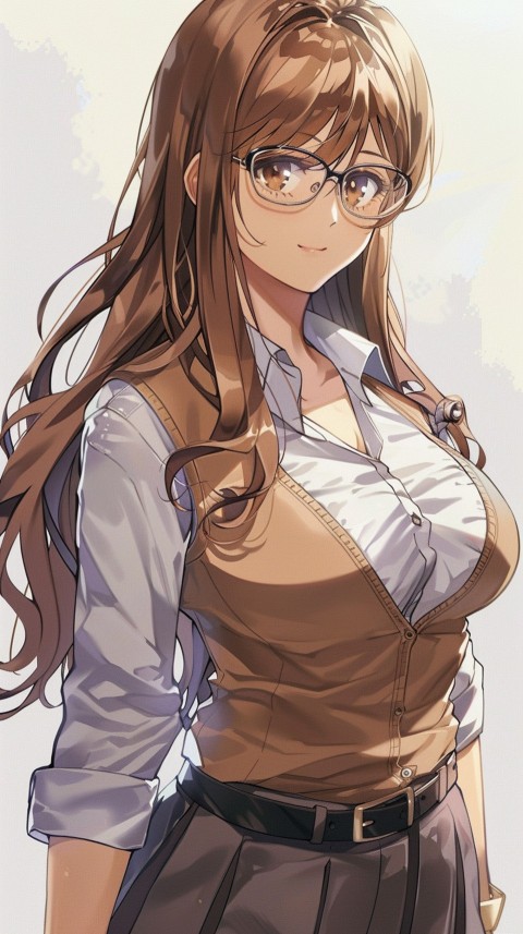 High School Anime Cute Women Teacher (227)