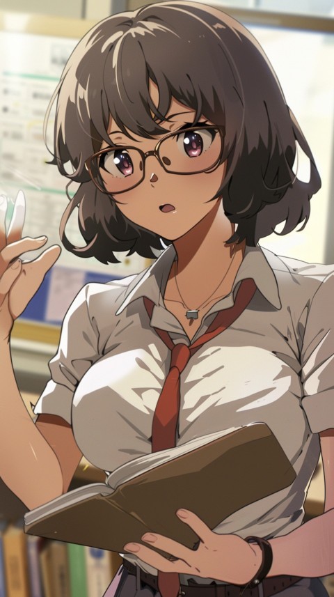 High School Anime Cute Women Teacher (276)