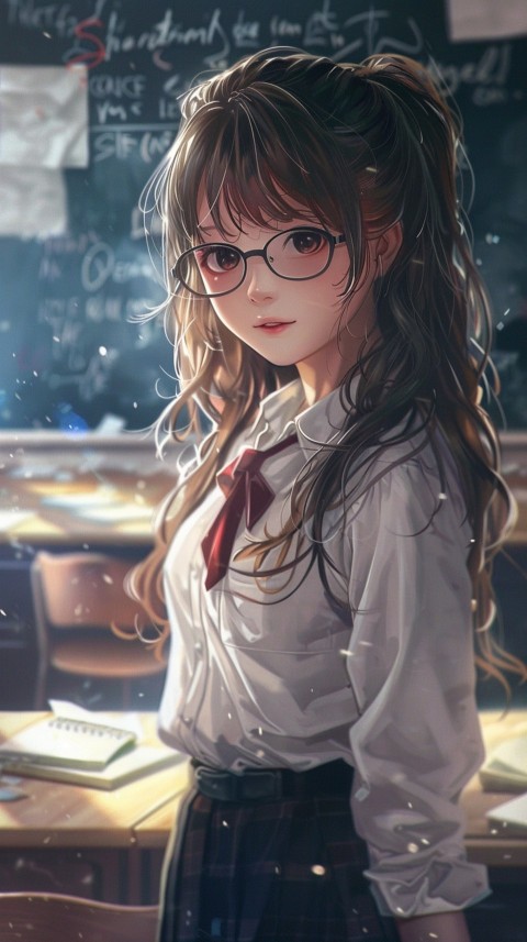 High School Anime Cute Women Teacher (280)
