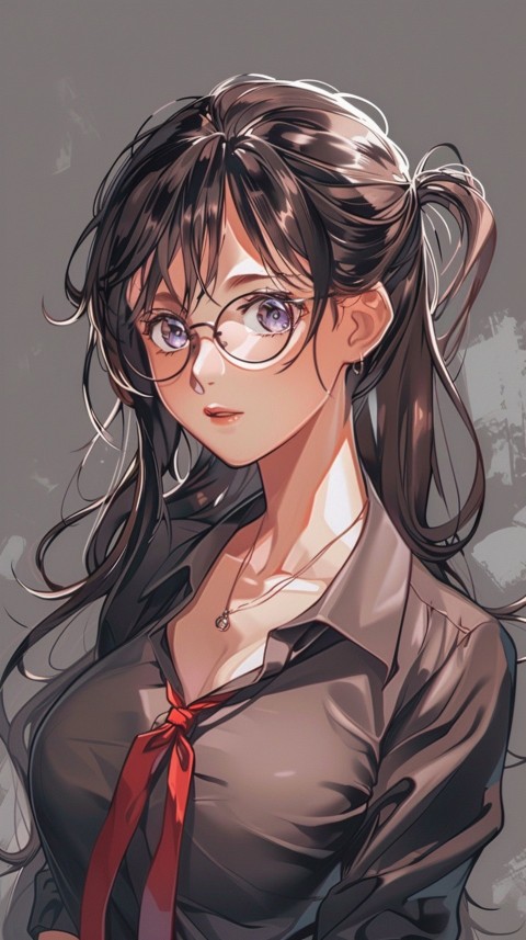 High School Anime Cute Women Teacher (286)