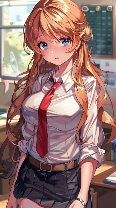 High School Anime Cute Women Teacher (289)