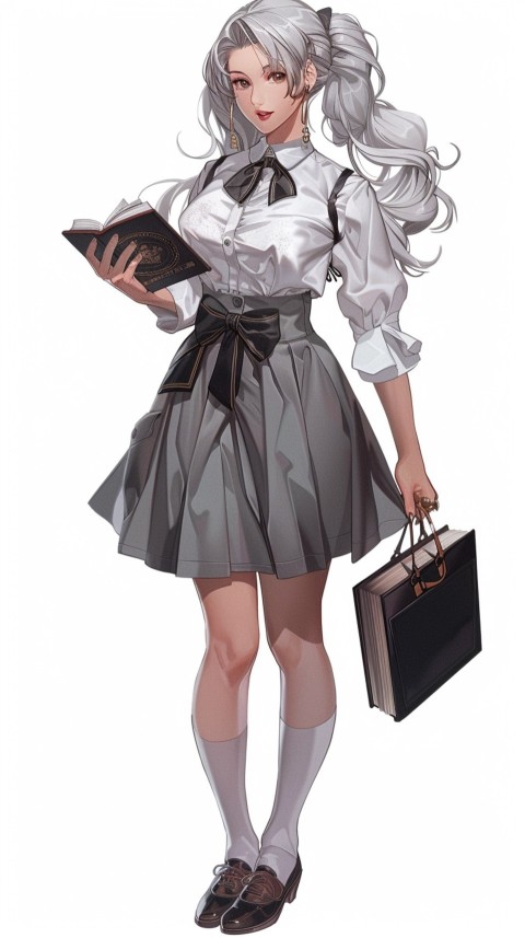 High School Anime Cute Women Teacher (319)