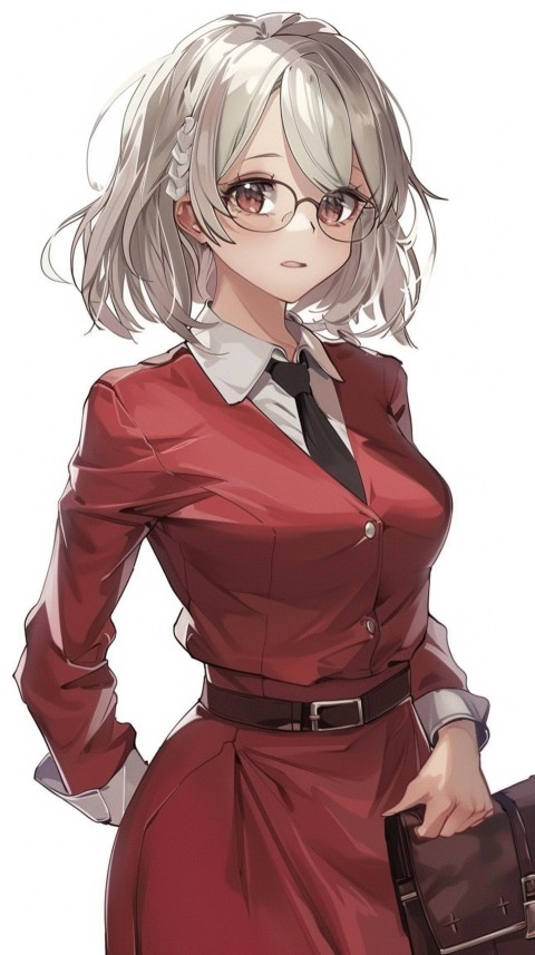 High School Anime Cute Women Teacher (330)