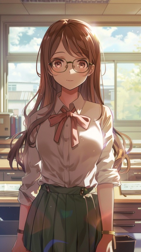 High School Anime Cute Women Teacher (302)