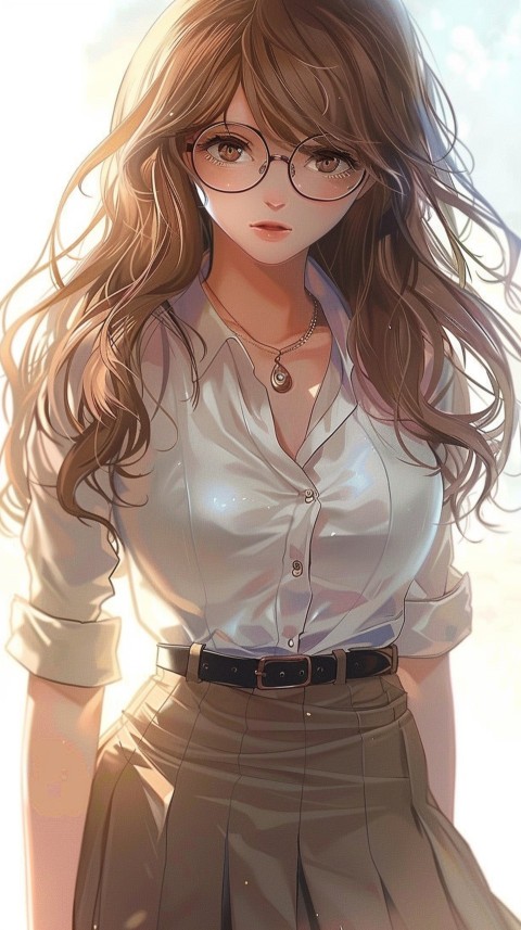 High School Anime Cute Women Teacher (329)