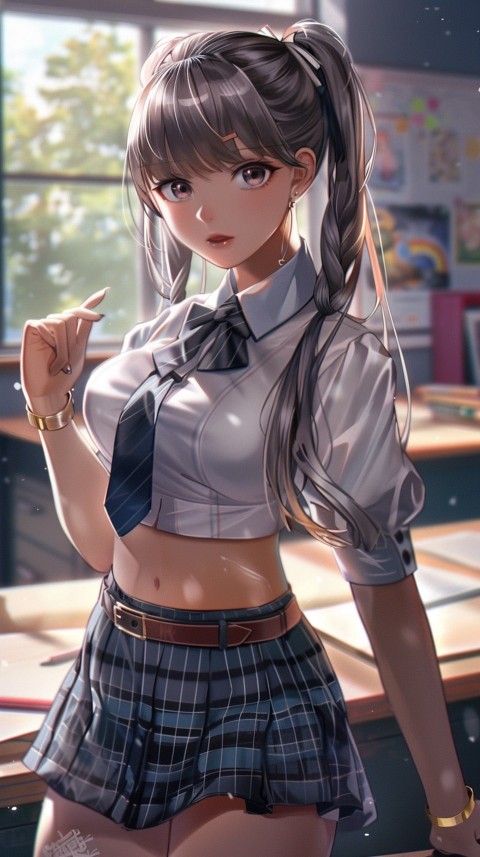 High School Anime Cute Women Teacher (314)