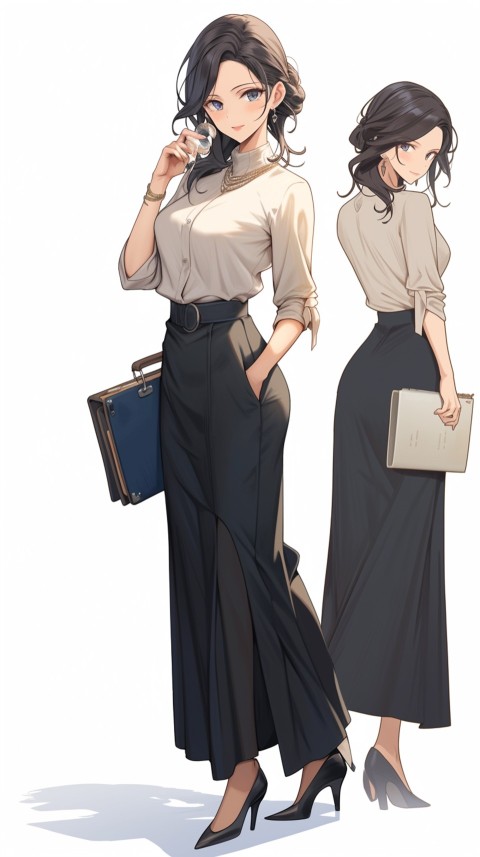 High School Anime Cute Women Teacher (395)
