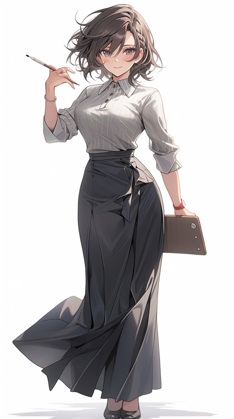 High School Anime Cute Women Teacher (377)