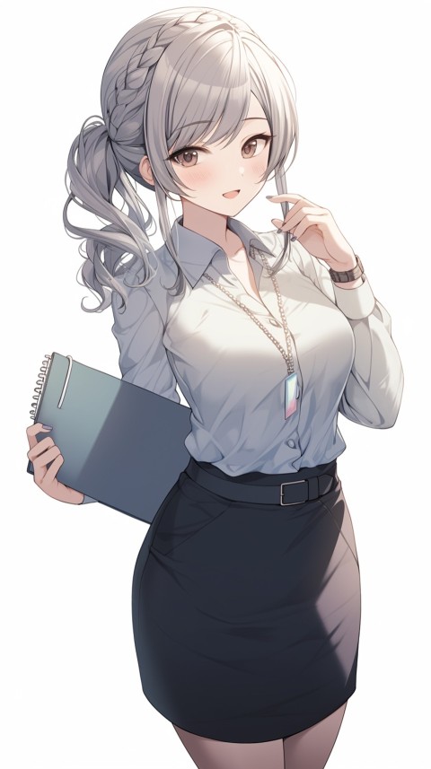 High School Anime Cute Women Teacher (391)
