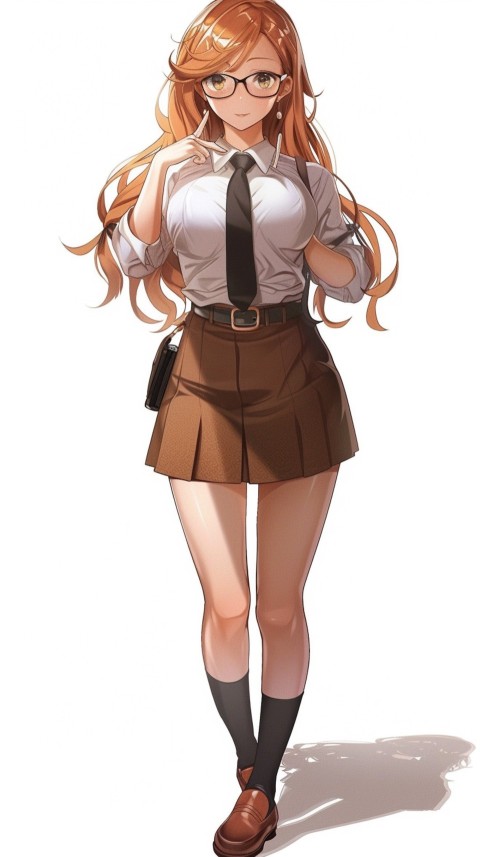 High School Anime Cute Women Teacher (369)