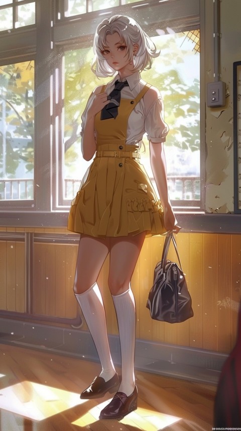 High School Anime Cute Women Teacher (359)