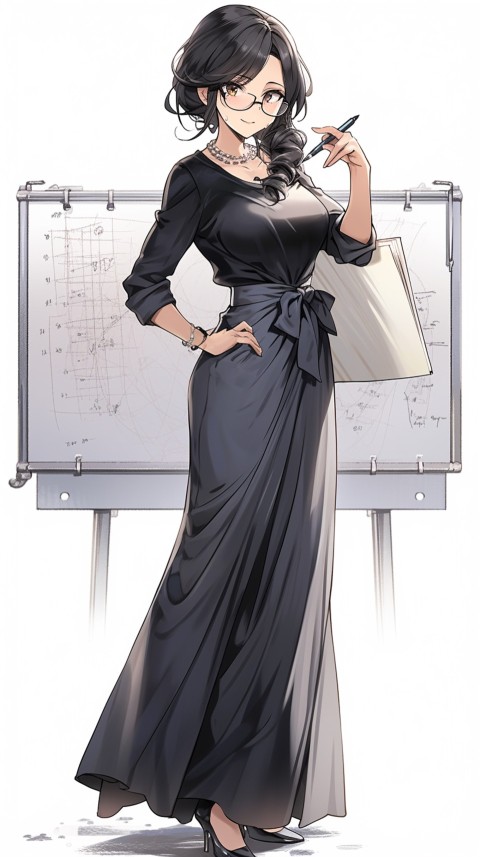 High School Anime Cute Women Teacher (403)