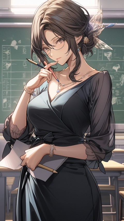 High School Anime Cute Women Teacher (426)