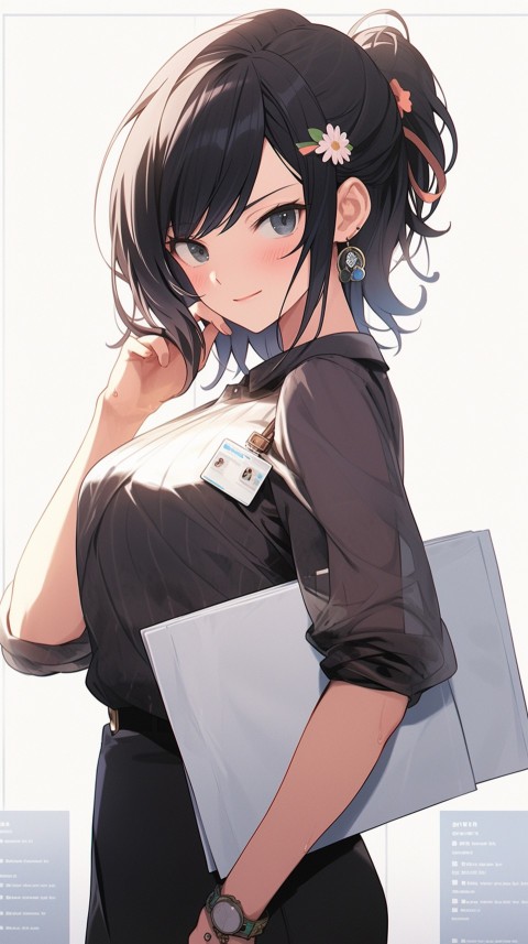 High School Anime Cute Women Teacher (459)